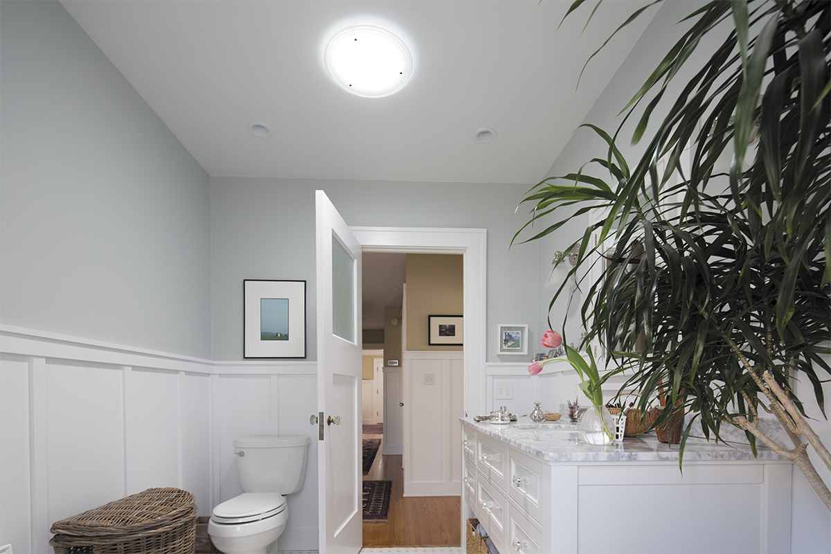 Bath After 3 SolBright Skylights - Solatube Installer
